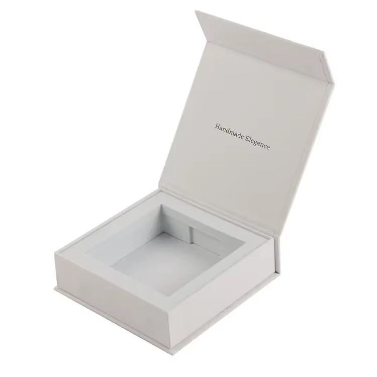  Customized Magnetic Book Shape White Paperboard Packaging Boxes with Logo Wholesale