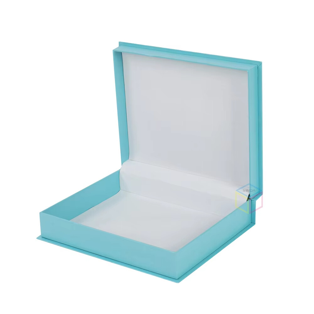  Custom Vertical Packing Machine Yellow Acrylic Leatherette Jewelry Boxes with Logo Printing