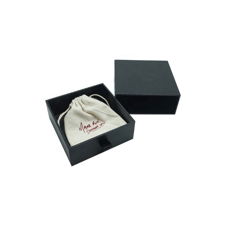  Customized OEM UV Coated Ring Box with Embossed Logo - High-Quality Suede Jewelry Pouch from Pakistan