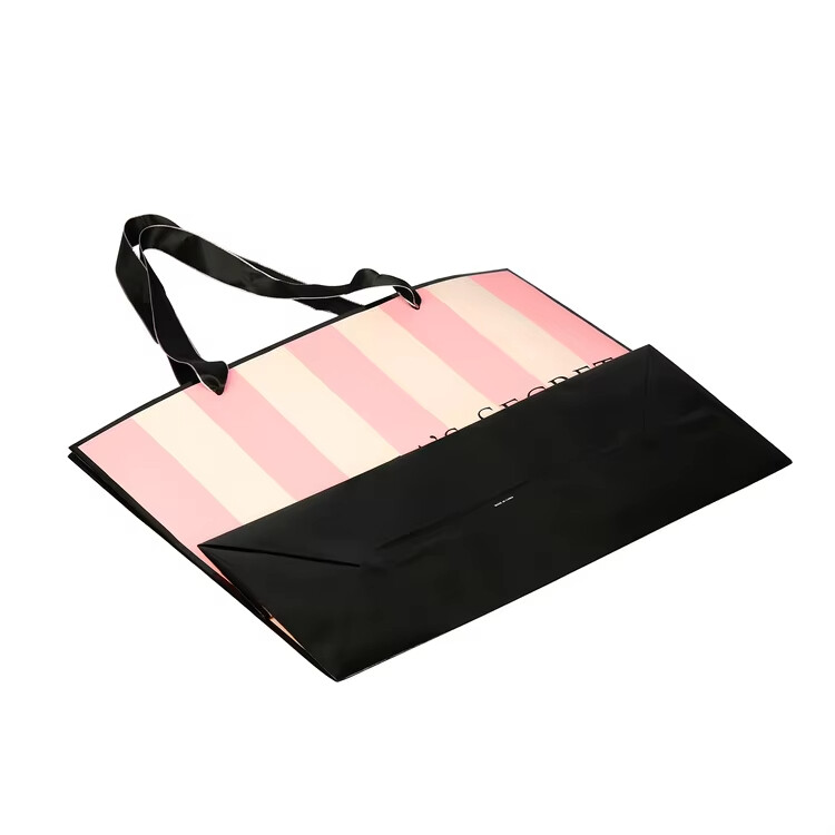  Factory Direct Luxury Mixed Color Black Shopping Gift Paper Bag with Handle - Cheap & High Quality