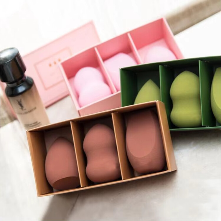  Customized Pink Beauty Sponge Cosmetic Case - Professional Makeup Packaging Gift Box