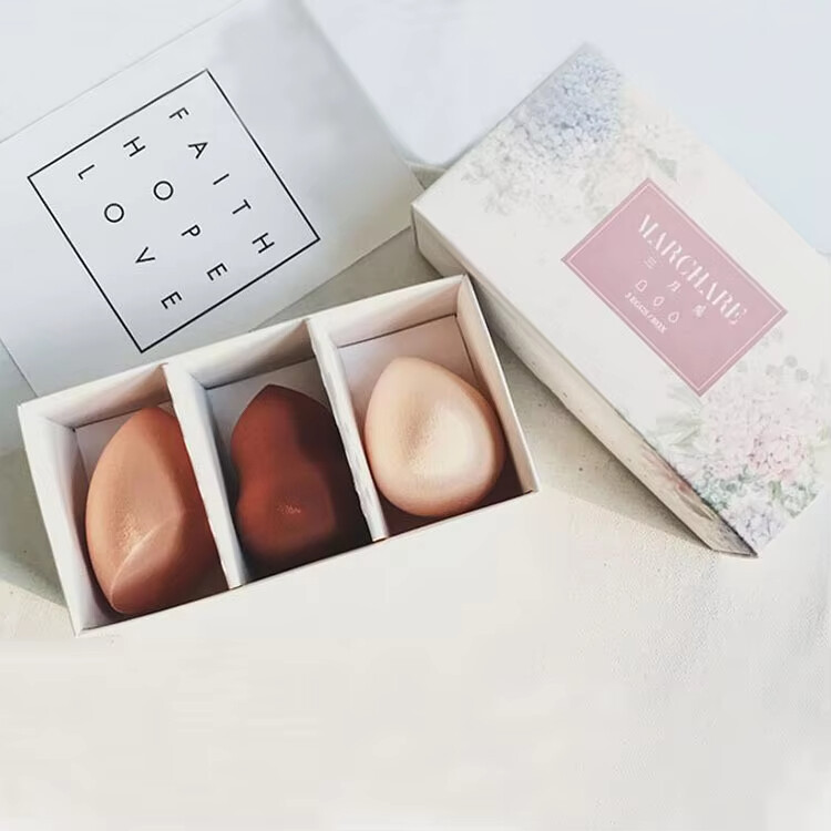  Customized Pink Beauty Sponge Cosmetic Case - Professional Makeup Packaging Gift Box