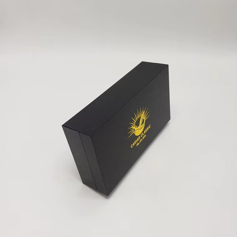  Custom UV Coated Caviar Jam & Bee Honey Jar Paper Packaging Box Manufacturer in China