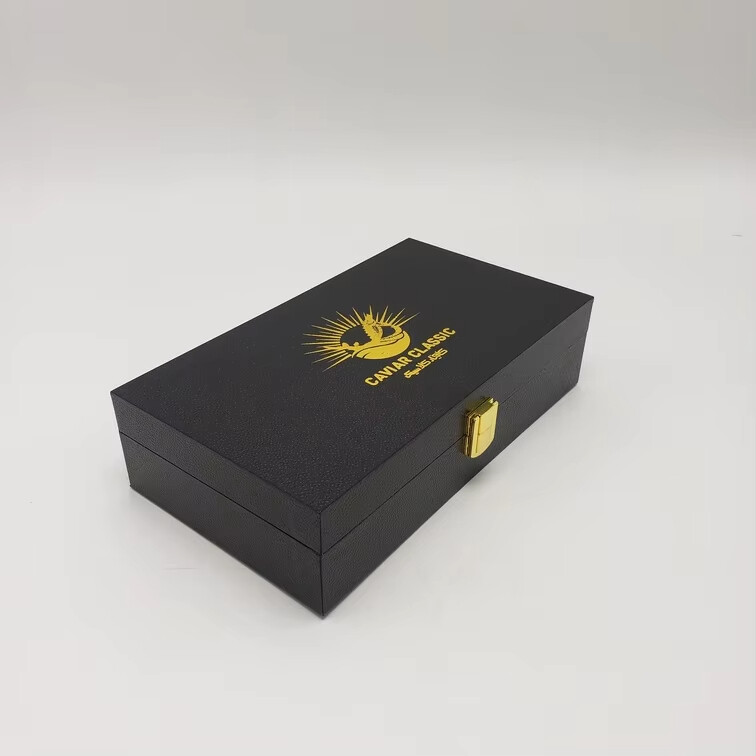  Custom UV Coated Caviar Jam & Bee Honey Jar Paper Packaging Box Manufacturer in China