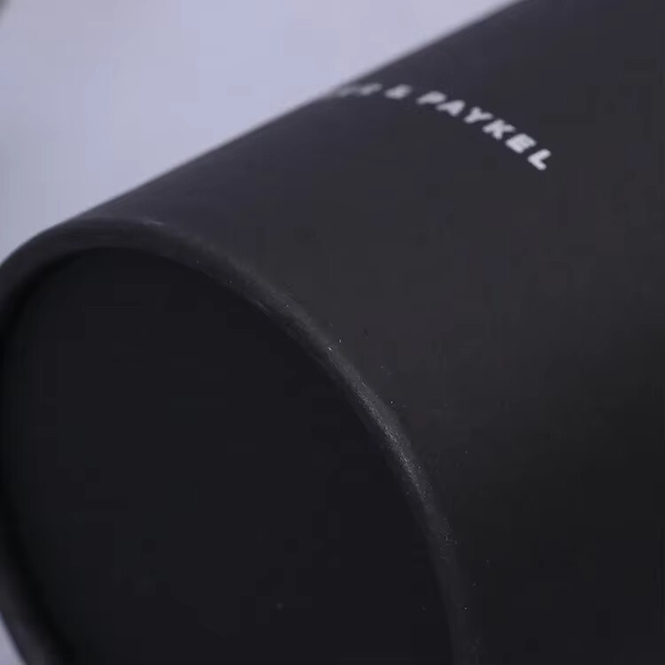  Wholesale Rolled Edge Black Kraft Paper Round Tube Boxes for Jar Packaging