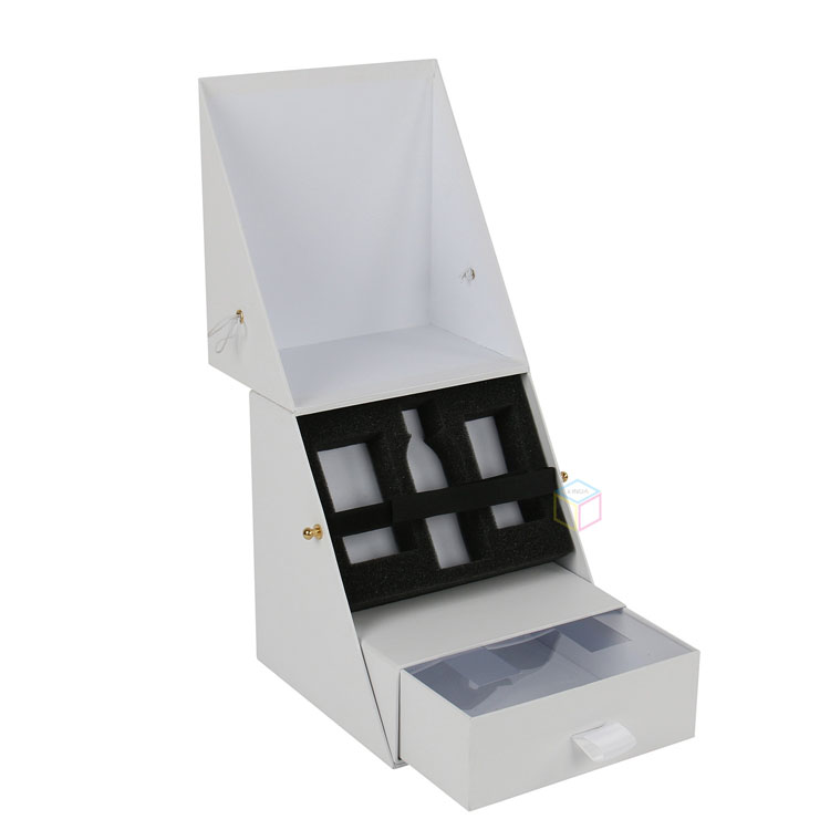  Custom Logo Wholesale Eva Rigid Cardboard Magnetic Gift Box with Eva Foam Insert