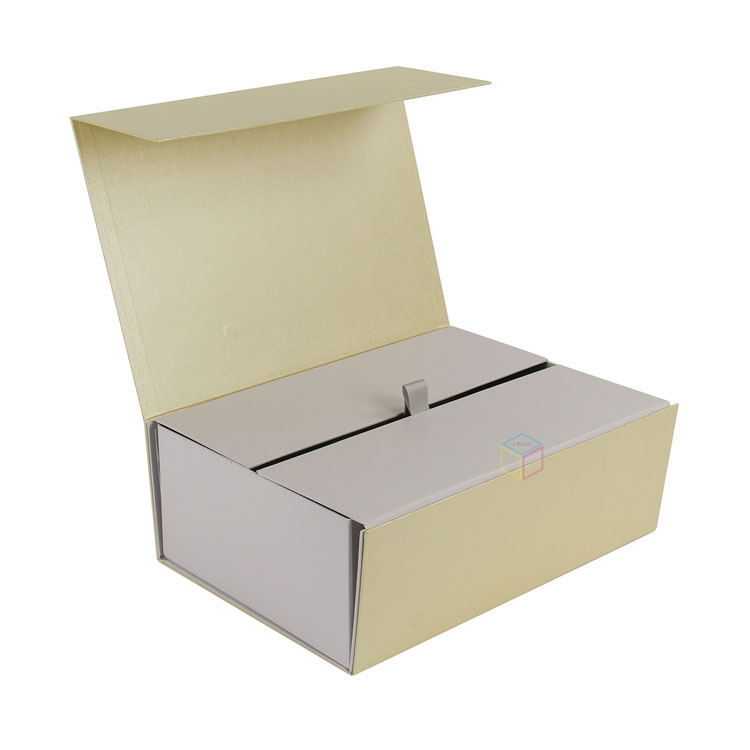  2025 Custom Large Logo Magnetic Folding Gift Box | Luxury Rigid Cardboard Packaging