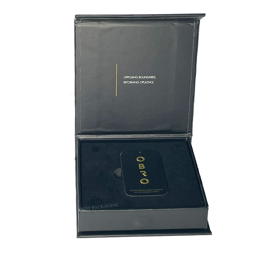  Custom Small Cardboard Magnetic Black Box Packaging for Men - Luxury & Premium Quality