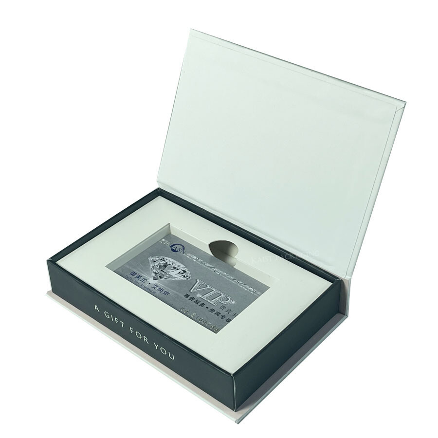  Custom Small Business VIP Gift Card Credit Box with White Packaging
