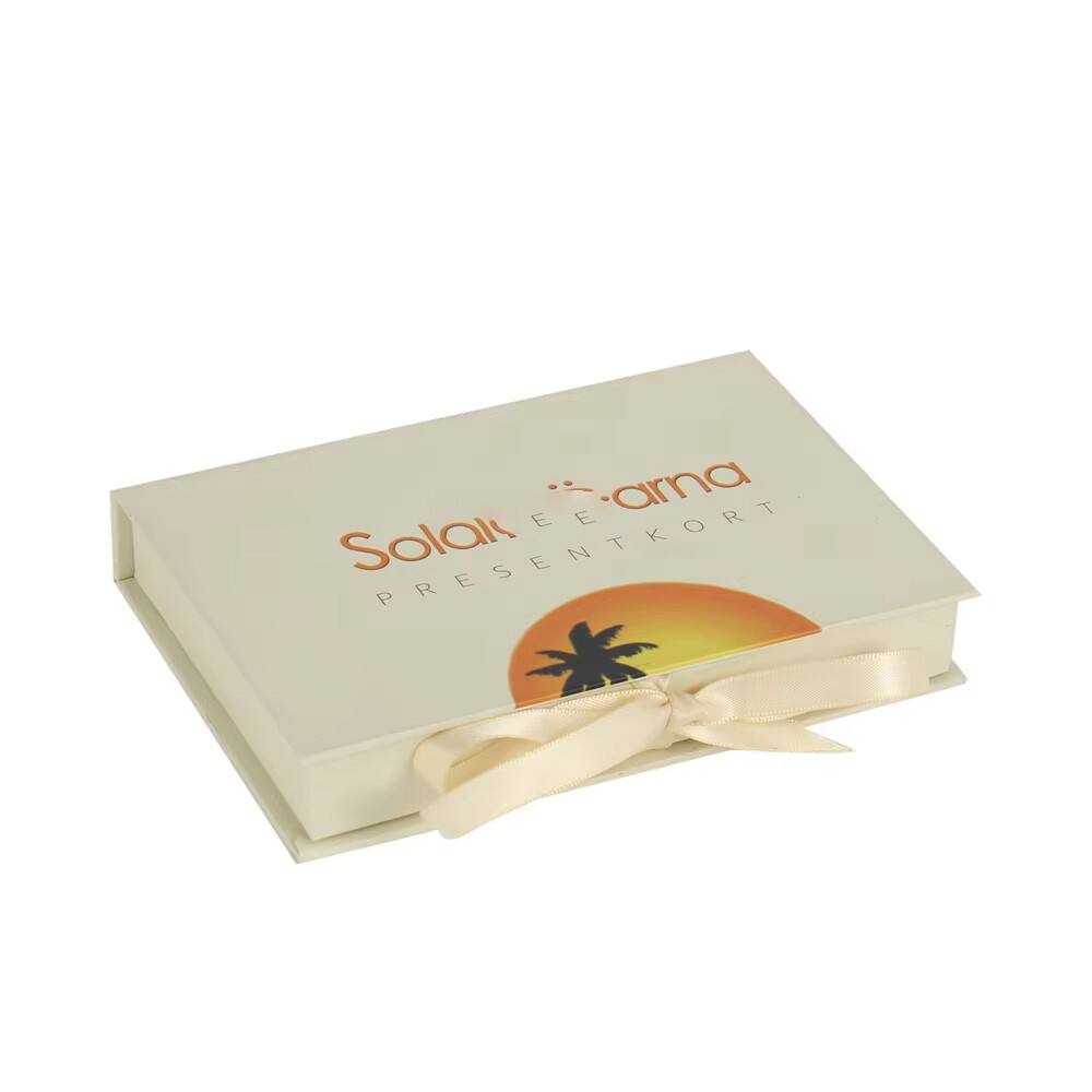  Custom Beige Wedding VIP Credit Business Card Packaging Gift Boxes - High-End Elegance for Special Occasions