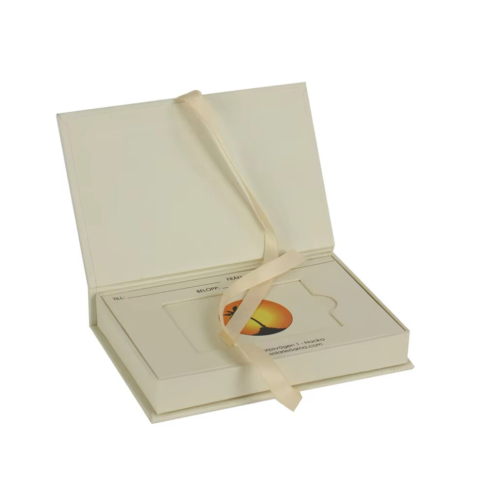  Custom Beige Wedding VIP Credit Business Card Packaging Gift Boxes - High-End Elegance for Special Occasions
