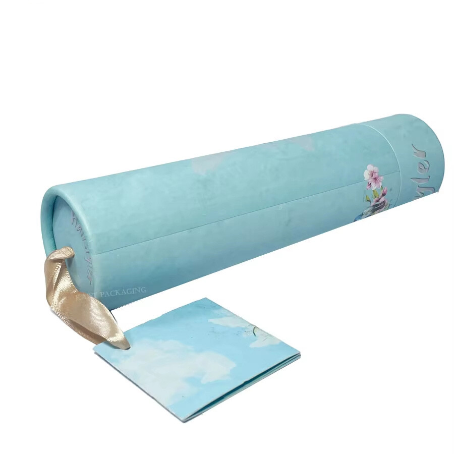  Custom Luxury Hair Brush Box - Round Cylinder Cardboard Packaging