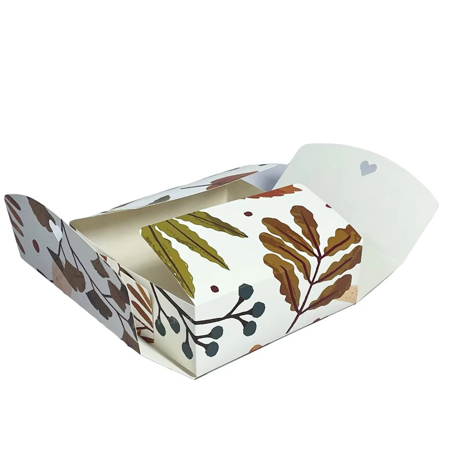 Custom Cheap Paper Christmas Cookie Biscuit Box Packaging - Flat Pack & Eco-Friendly