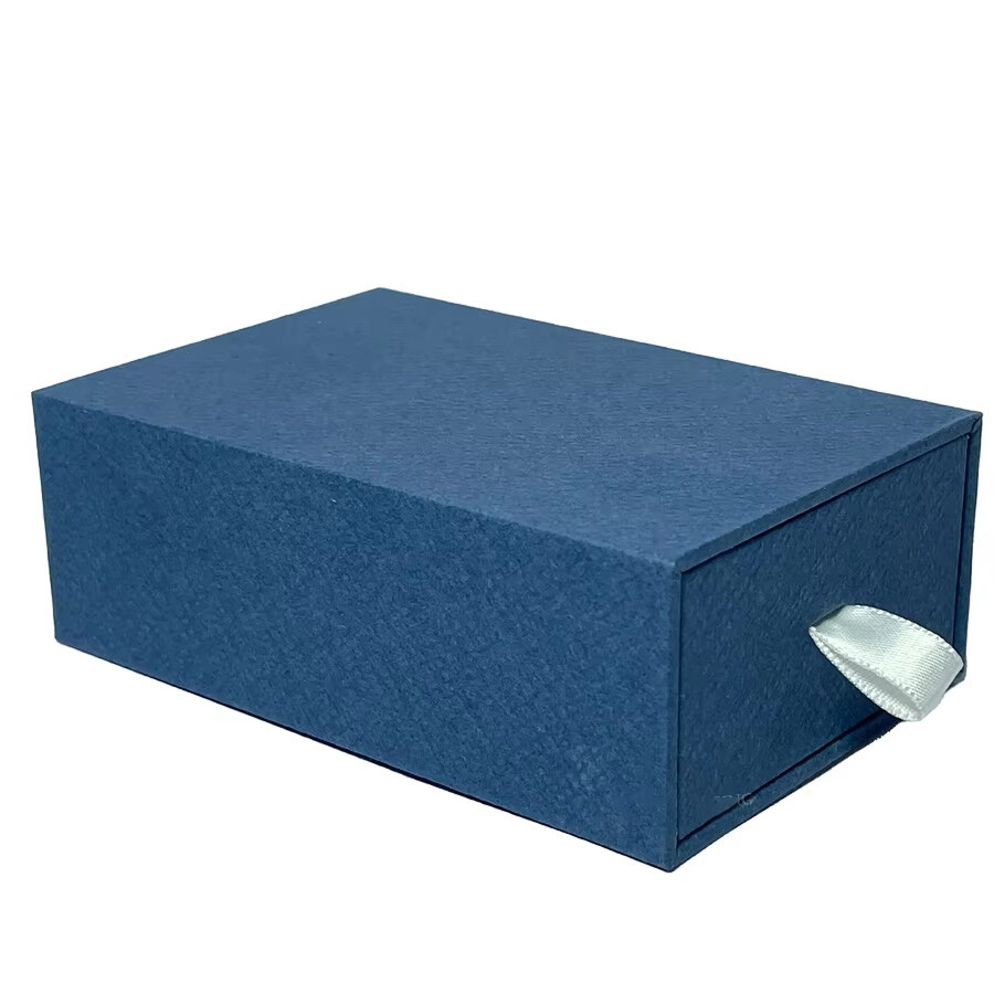  Custom Navy Blue Small Drawer Packaging Cardboard Craft Paper Gift Box