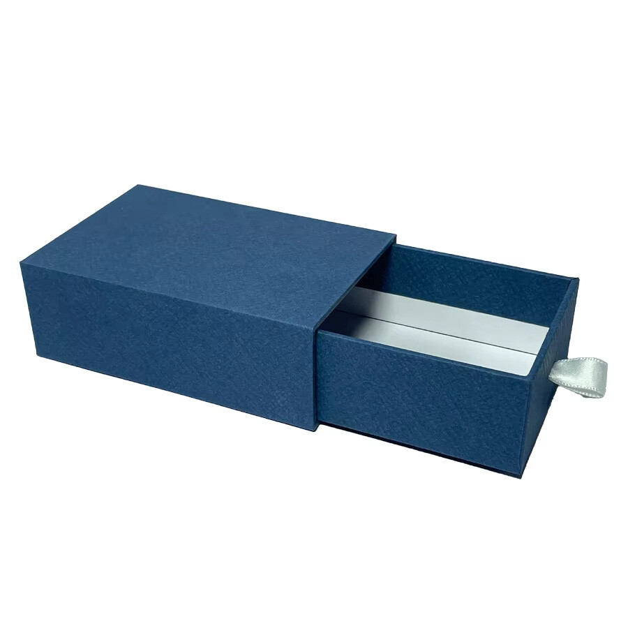  Custom Navy Blue Small Drawer Packaging Cardboard Craft Paper Gift Box