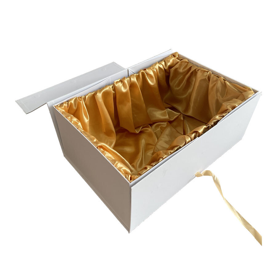  Custom Fold Magnetic Cardboard Wedding Dress Gown Packaging Box - Large Size