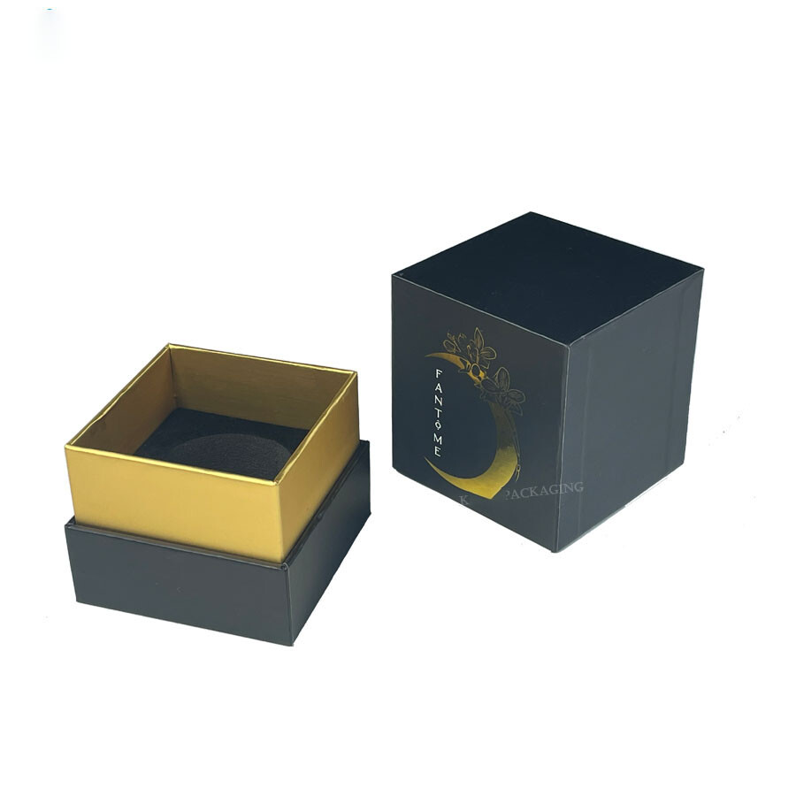  Customized High-Quality Black Cardboard Perfume Boxes for Premium Packaging