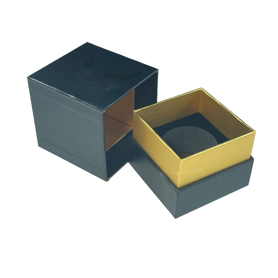  Customized High-Quality Black Cardboard Perfume Boxes for Premium Packaging