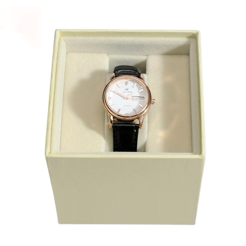  Custom Logo Small Beige Cardboard Watch Boxes - High-Quality Printing & Packaging