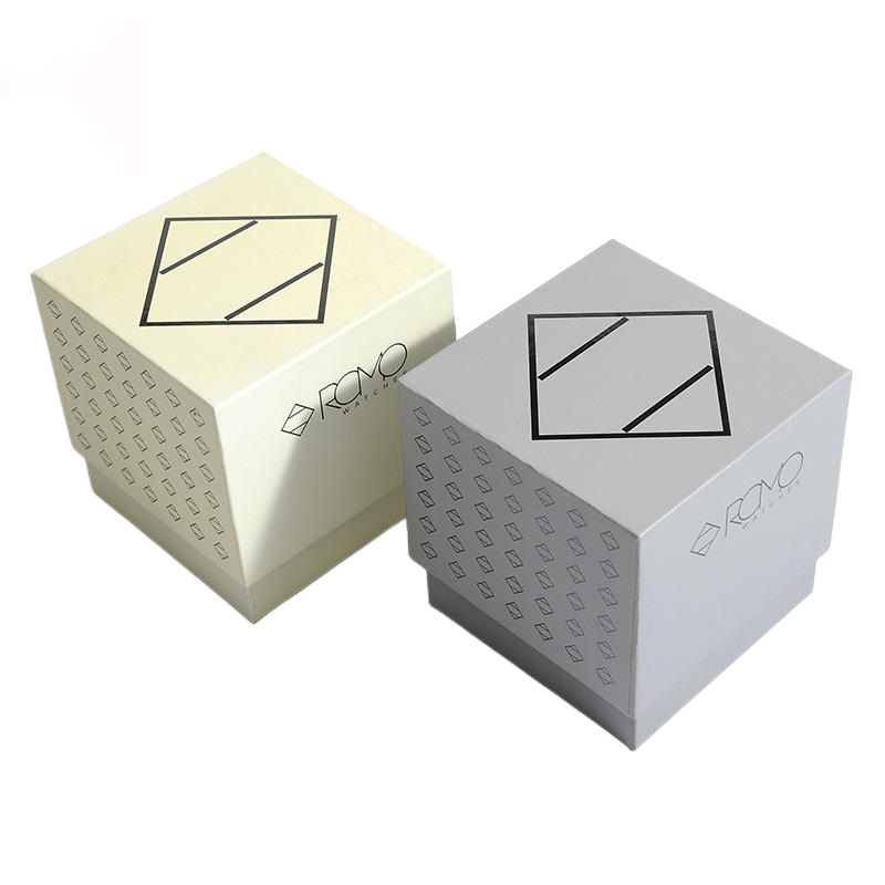  Custom Logo Small Beige Cardboard Watch Boxes - High-Quality Printing & Packaging