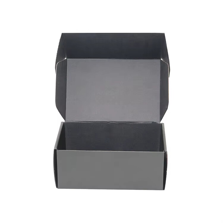  Customized Cheap Corrugated Black Mailer Boxes with Logo for Wholesale