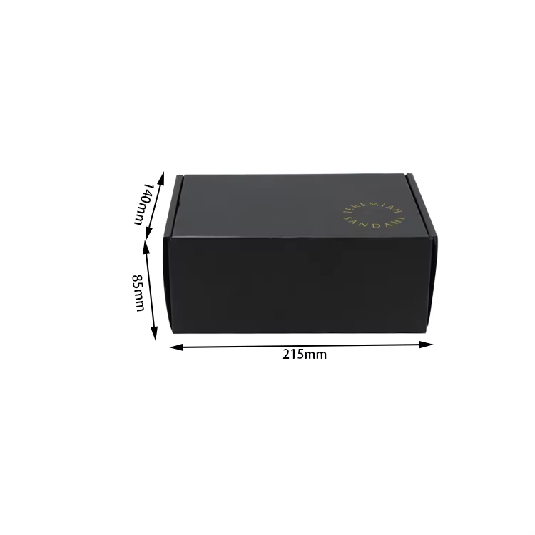  Customized Cheap Corrugated Black Mailer Boxes with Logo for Wholesale