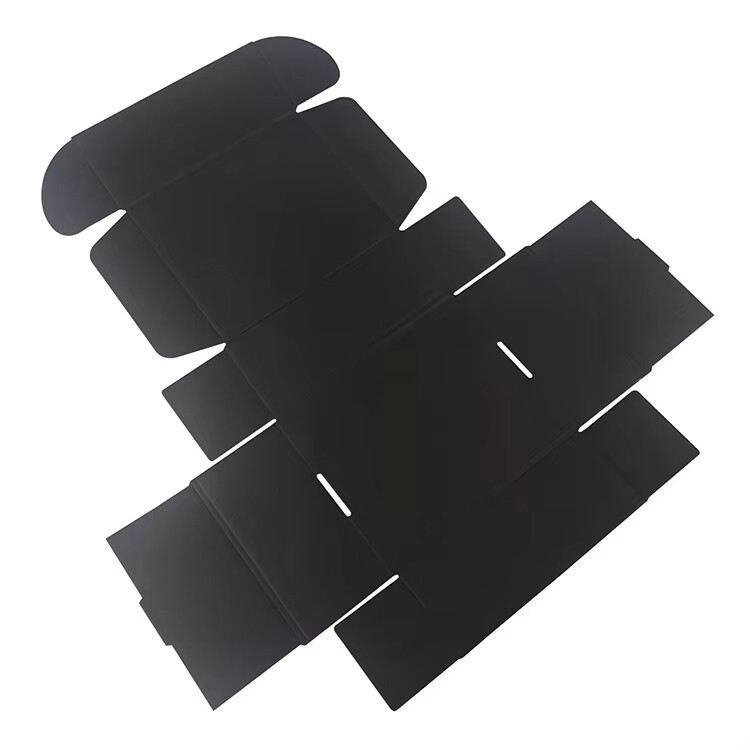  Customized Black Corrugated Mailer Boxes with Personalized Logo - Cheap & High-Quality