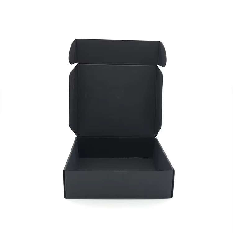  Customized Black Corrugated Mailer Boxes with Personalized Logo - Cheap & High-Quality