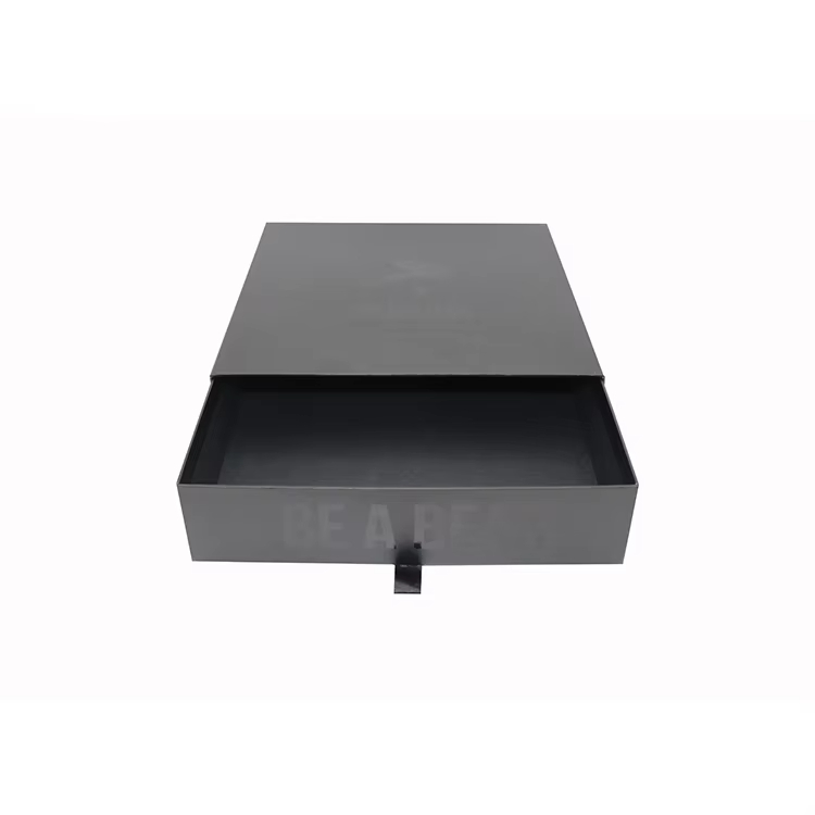  Custom Luxury Clothing Gift Box - Black Cardboard Drawer Style