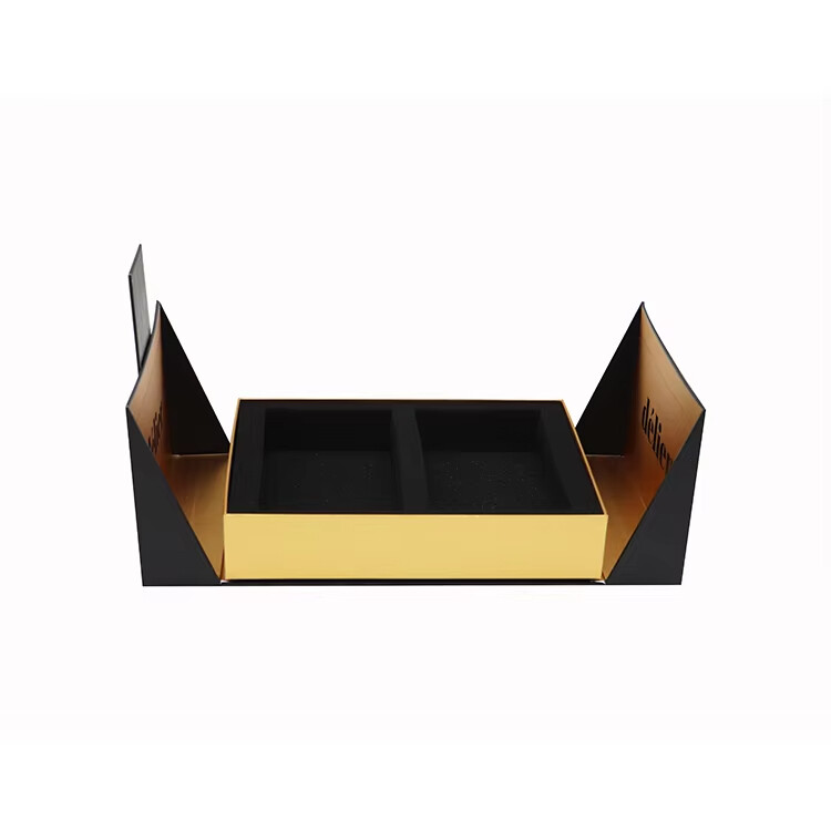  Custom High-Quality Black Gift Boxes with Magnetic Closure for Wholesale