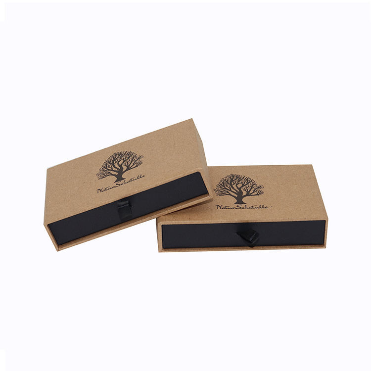 Custom Decorative Kraft Paper Cardboard Storage Drawer Boxes