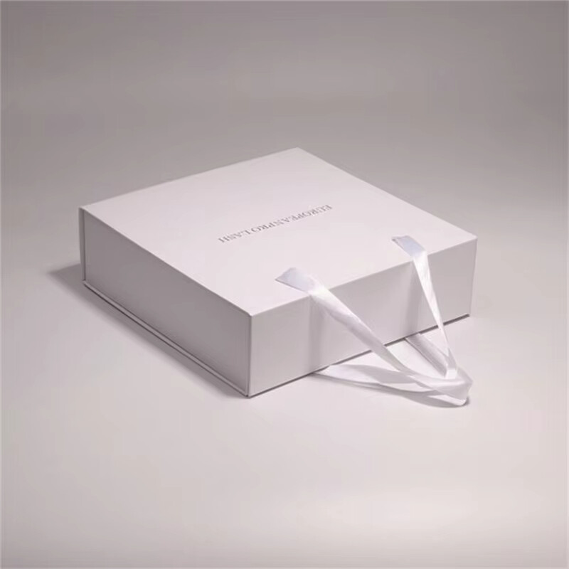  Luxury Large Cardboard Magnetic Folding Hat Box with Ribbon - Custom & Eco-Friendly