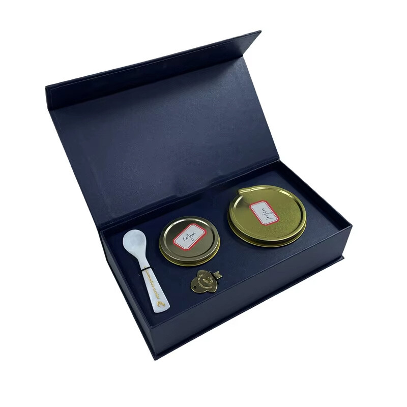 Luxury Rigid Gift Boxes with Magnetic Lid for Caviar - Premium Packaging Solutions