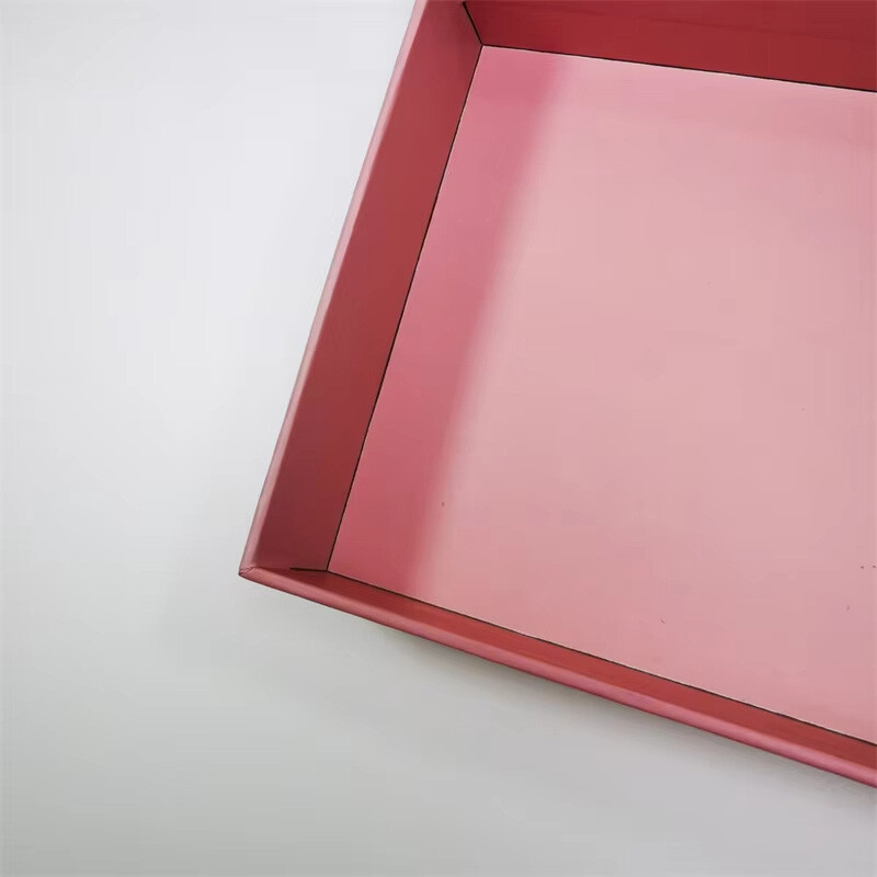  Luxury Rigid Pink Magnetic Closure Silk Scarf Packaging Boxes