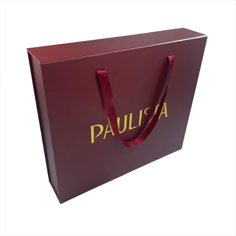  Custom Luxury Magnetic Folding Gift Clothing Box with Ribbon - Elegant & Environmentally Friendly