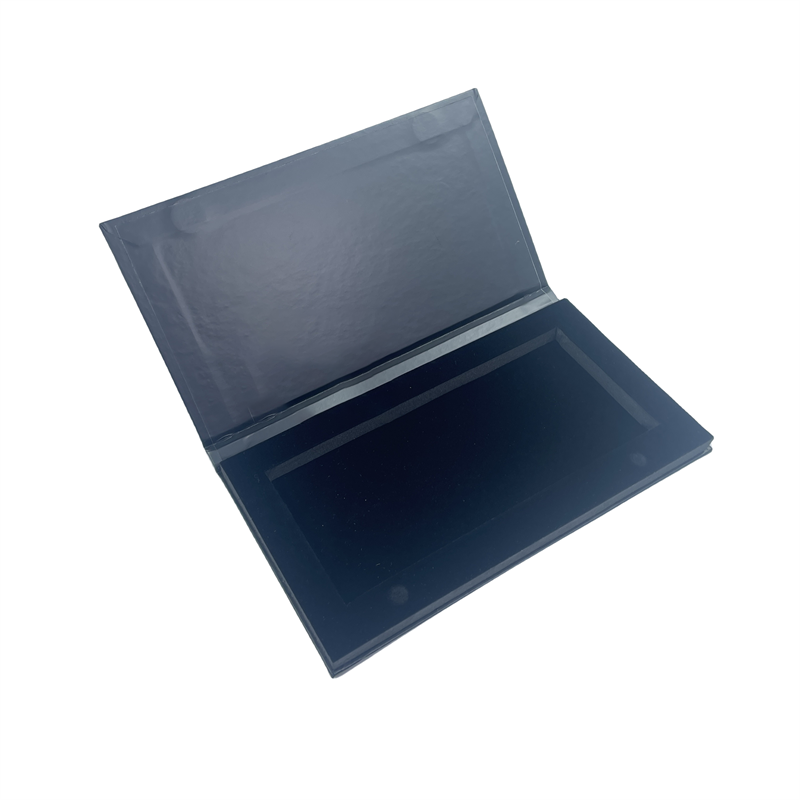  High-End Matte Black Gold Print Magnetic Cardboard VIP Business Card Box