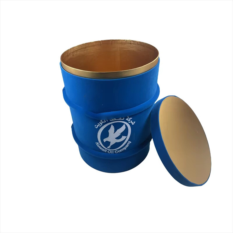  High-End Velvet Gold Foil Round Cylinder Gift Box - Customized Luxury Packaging Solution