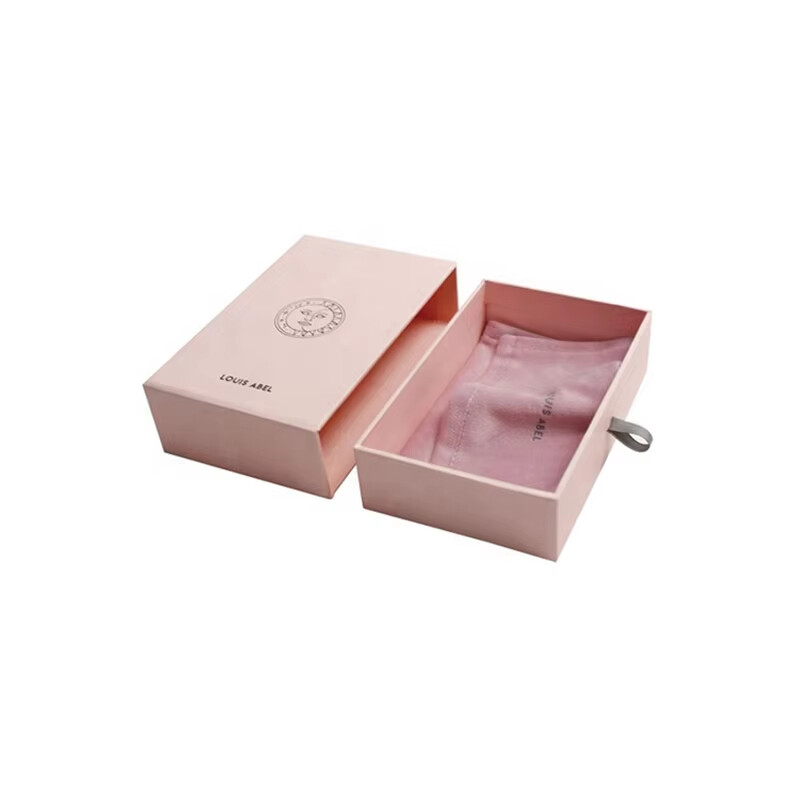  Custom Luxury Pink Cardboard Drawer Jewelry Gift Box - High-End Packaging Solution