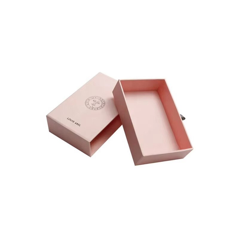  Custom Luxury Pink Cardboard Drawer Jewelry Gift Box - High-End Packaging Solution