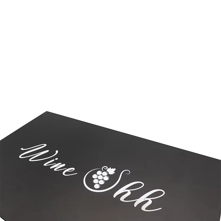  Custom Luxury Magnetic Black Cardboard Wine Glass Packaging Boxes