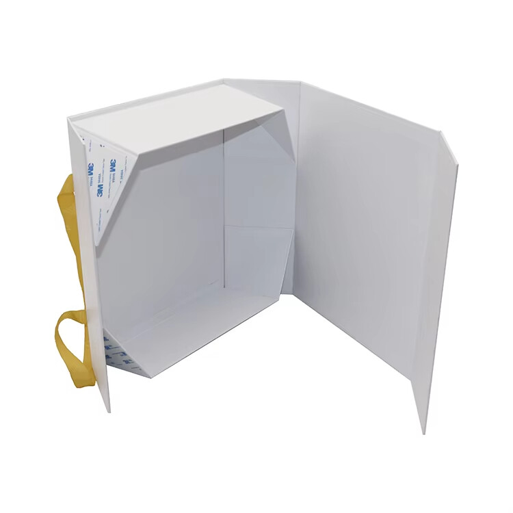  Custom Magnetic Foldable Clothing Packaging Box with Ribbon - Eco-Friendly & Fashionable Design