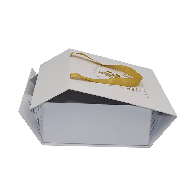  Custom Magnetic Foldable Clothing Packaging Box with Ribbon - Eco-Friendly & Fashionable Design