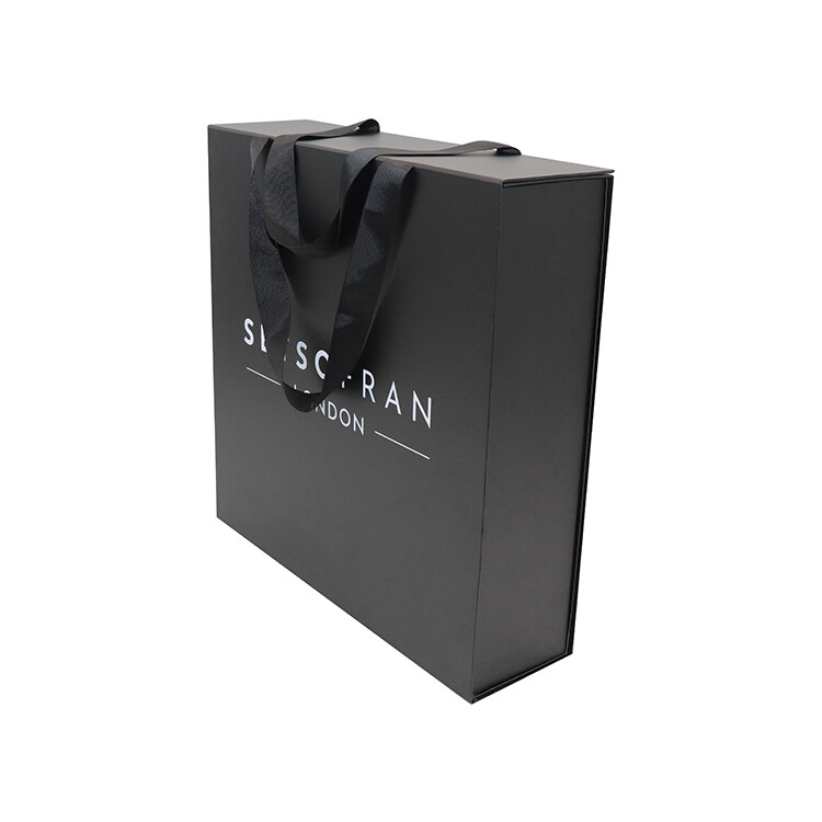  Custom Matte Black Magnetic Close Folding Plain Hat Boxes for Stylish Storage