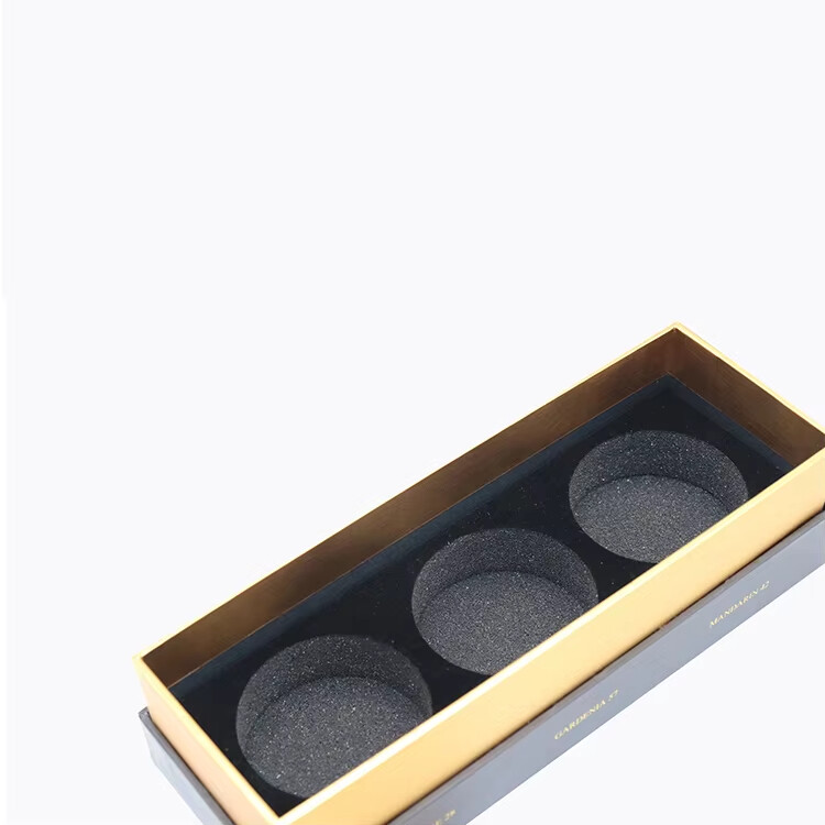  Luxury Rigid Square Matte Black Candle Boxes Packaging with Customized Options