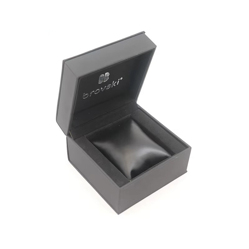  Custom Luxury Matte Black PU Leather Watch Box Packaging - High-End Watch Box Supplier