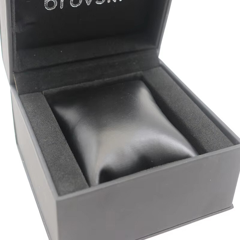  Custom Luxury Matte Black PU Leather Watch Box Packaging - High-End Watch Box Supplier