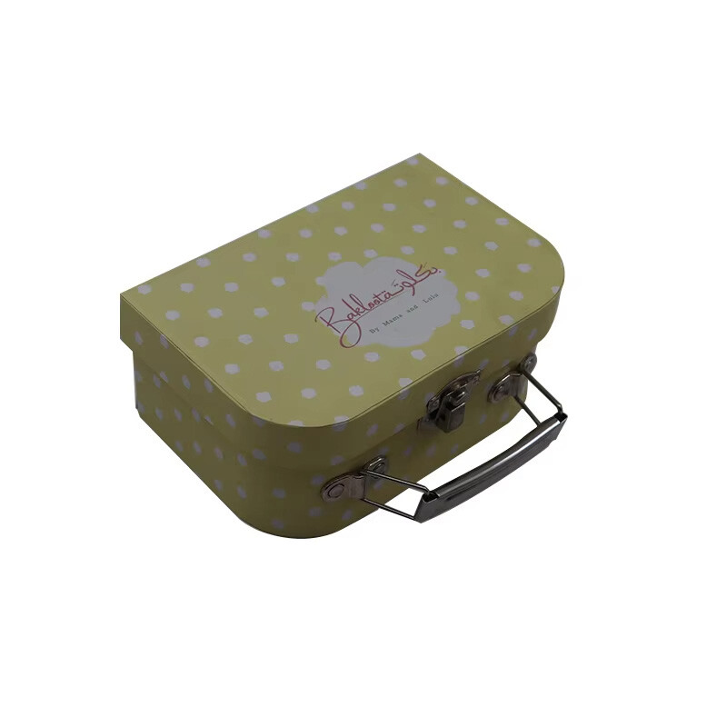  High-Quality Mini Cardboard Baby Suitcase Gift Box for Unique Baby Gifts