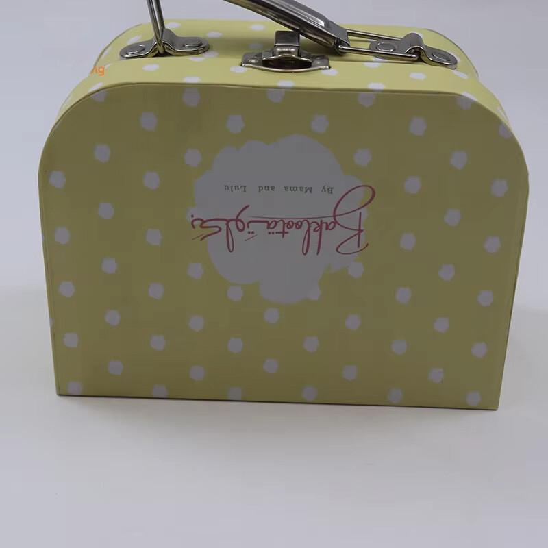  High-Quality Mini Cardboard Baby Suitcase Gift Box for Unique Baby Gifts