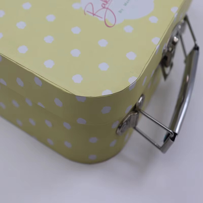  High-Quality Mini Cardboard Baby Suitcase Gift Box for Unique Baby Gifts