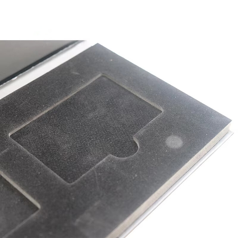  Luxury Metal VIP Business Card Holder Box - Customizable Thin Cardboard Gift Credit Card Case with Foam Insert